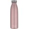 ThermoCafe Drinking Bottle, Insulated Water Bottle, Insulated Bottle, Thermos Flask, Stainless Steel, Mat Rose Gold, 0,5 l