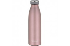 ThermoCafe Drinking Bottle, Insulated Water Bottle, Insulated Bottle, Thermos Flask, Stainless Steel, Mat Rose Gold, 0,5 l