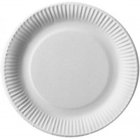  Assiette en carton "pure", rond, 260 mm, blanc
