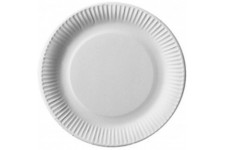  Assiette en carton "pure", rond, 260 mm, blanc