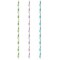 625 Pailles en papier de 6 mm de diametre de 20 cm, a  pois coloris 85227 pailles cocktailhalme party fun