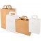 Sac en papier, 180 x 100 x 220 mm, blanc
