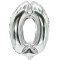  'Film Ballon Nombre Ballons 0-9 35 cm x 20 cm Argent Fete Mariage Anniversaire Fete d'anniversaire Zahlenluftballon 0" Silber