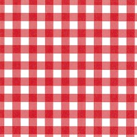  Serviette … motif "Vichy", 300 x 300 mm