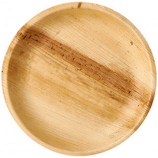 - PAPSTAR Assiette Feuille de Palmier Pure, Rond, 250 mm