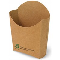  Etui pour frites "pure", brun