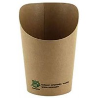 PAPSTAR Wrap-Cup Poudre Ronde Marron 230 ML
