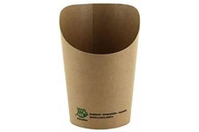 PAPSTAR Wrap-Cup Poudre Ronde Marron 230 ML