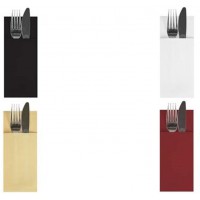 Serviette pochette, pli 1/8, crŠme