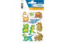 HERMA 3431 Lot de 27 autocollants dinosaures en papier pour garcons, filles, enfants et anniversaires