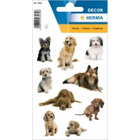 HERMA 3432 Animaux Stickers Photos de Chien (27 Autocollants Papier Mat) Autocollants permanents Motif etiquettes po