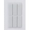 HERMA 15186 Lot de 6 patins en feutre rectangulaires pour meubles, parquets, stratifies et chaises Blanc 15 x 45 mm