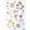 HERMA Creativ 15531 Lot de 15 autocollants en forme de roses precieuses (film brillant), autocollants permanents, motif d'etique