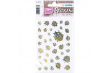 HERMA Creativ 15533 Lot de 38 autocollants Motif coccinelle doree Dore et argente