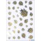 HERMA Creativ 15533 Lot de 38 autocollants Motif coccinelle doree Dore et argente