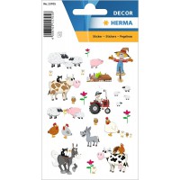 HERMA 15705 Stickers Enfants Petite ferme (72 Autocollants Papier Mat) Autocollants permanents Motif etiquettes pour filles et g