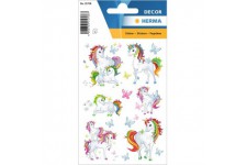 HERMA 15708 Stickers Enfants Licorne (51 Autocollants Papier Mat) Autocollant Adhesif permanent Motif Etiquettes pour filles et 