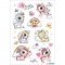 HERMA 15709 Puffy Stickers pour enfants Licorne enchantee (16 autocollants plastique mat) Autocollants permanents Motif d'etique
