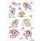 HERMA 15709 Puffy Stickers pour enfants Licorne enchantee (16 autocollants plastique mat) Autocollants permanents Motif d'etique