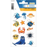 HERMA 15734 Puffy Stickers pour enfants Motif coquelicots (13 autocollants en plastique mat) Autocollants permanents etiquettes 