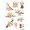 HERMA 15735 Puffy Stickers pour enfants Le petit paresseux (9 autocollants, plastique, mat) Autocollants permanents Motif etique