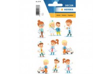 HERMA 15737 Stickers pour enfants Theo le pediatre (27 autocollants, papier, mat) Autocollants permanents Motif etiquettes pour 