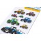 HERMA 15738 Stickers pour Enfants Tracteurs Courses (8 Autocollants Plastique avec gaufrage) Autocollants permanents Motif etiqu