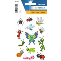 HERMA 15742 Autocollants amusants animaux pour enfants (39 autocollants, papier, mat) autocollants permanents Motif etoiles pour