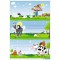 HERMA 1893 Lot de 9 etiquettes autocollantes autocollantes pour livres, cahiers, boites, maison, multicolores, 76 x 35 mm