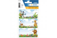 HERMA 1894 Lot de 9 etiquettes autocollantes autocollantes pour livres Motif jungle 76 x 35 mm