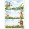 HERMA 1894 Lot de 9 etiquettes autocollantes autocollantes pour livres Motif jungle 76 x 35 mm