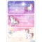 HERMA 1896 Lot de 9 etiquettes de livre autocollantes pour livres Motif licorne 76 x 35 mm