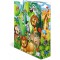 HERMA Classeur 19277 - Format A4 - Motif animaux de la jungle - 7 cm de large - En carton solide - Impression coloree a  l'exter