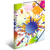 HERMA 19278 Classeur DIN A4 Impressions de couleur en carton solide avec impression interieure complete et elastique pour enfant