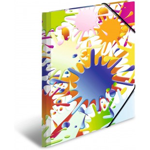 HERMA 19278 Classeur DIN A4 Impressions de couleur en carton solide avec impression interieure complete et elastique pour enfant