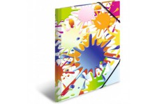 HERMA 19278 Classeur DIN A4 Impressions de couleur en carton solide avec impression interieure complete et elastique pour enfant