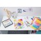 HERMA 19278 Classeur DIN A4 Impressions de couleur en carton solide avec impression interieure complete et elastique pour enfant