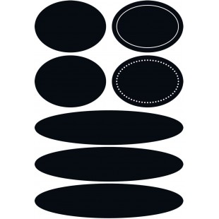 HERMA 15412 Permanent Noir 4piece(s) etiquette auto-collante - etiquettes auto-collantes (Noir, Permanent, Papier, 4 piece(s), 2