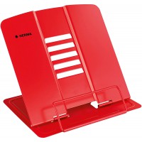 HERMA Support de lecture en metal (19,8 x 22,2 x 3,3 cm plie) reglable sur 5 niveaux, antiderapant, support de livre