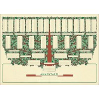 RNK 2803 - Tableau a  memo a  bijoux DIN A3 paysage, 190 g/m², « Petit arbre » pour 5 generations, 1 piece