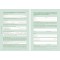 Lot de 10 : RNK 518des formulaires de confirmation de travail et travail traite 2x 2feuilles SD 