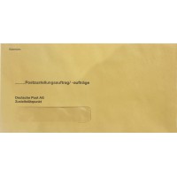 RNK 2050/100 Lot de 100 enveloppes exterieures 235 x 120 mm avec fenetre recyclee Jaune 80 g/m²