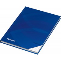 RNK 46511 Carnet - A6, couverture rigide, quadrille, 96 feuilles Bleu