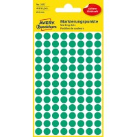 Avery Colour coding Dots, Green - Self-Adhesive labels (Green, Green, Circle, 8 mm, 416 PC (s), 104 pC (s), 4 Sheets)