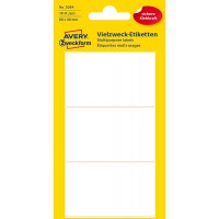 Avery Zweckform etiquettes multi-usages 3084 (Papier mat 66 x 38 mm) 6 feuilles 18 etiquettes Blanc