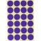AVERY Zweckform 3118 pastilles adhesives violettes (Ø 18 mm, 96 pastilles adhesives sur 4 feuilles, autocollants ronds pour cale