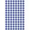 Avery Zweckform etiquette 8 mm Marqueur point bleu, repositionnable, 416st