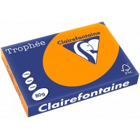 Clairefontaine Trophee Ramette de 500 feuilles papier couleur 80 g A3 Orange