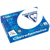 CLAIREFONTAINE - 2110C - Ramette de 500 feuilles papier - 110g - A4 21x29,7 cm - Blanc