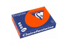 CLAIREFONTAINE Ramette 500 Feuilles Papier 80g A4 210x297 mm Certifie FSC Rouge cardinal
